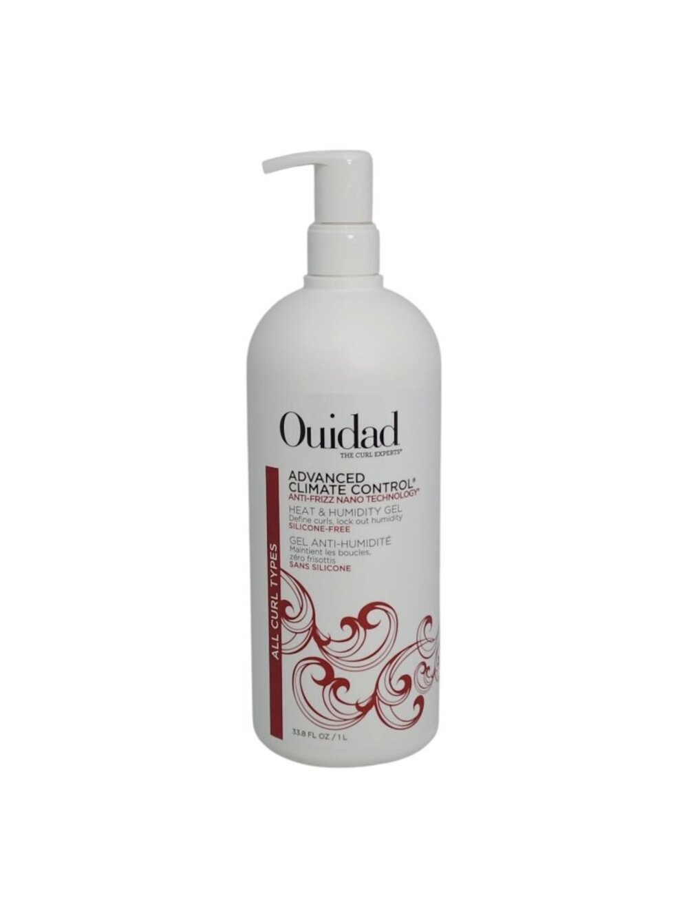 Ouidad Advanced Climate Control Heat Humidity Gel 33.8oz SiliconeFree Anti-Frizz